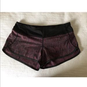 Lululemon Speed Shorts Size 6 ultraviolet spacedye